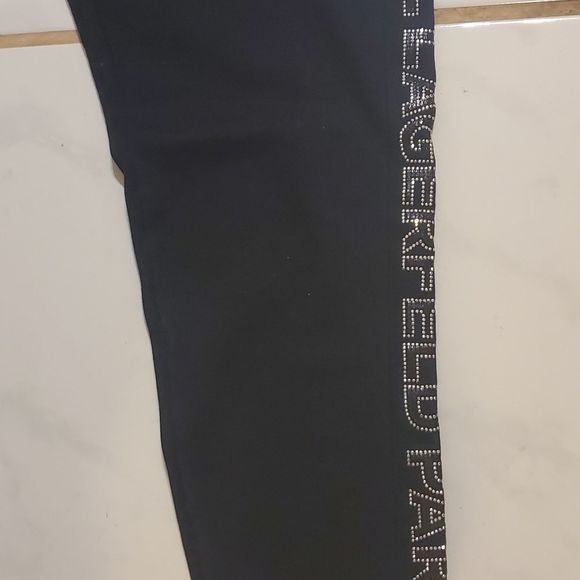 Karl Lagerfeld Black Jogger Pants - Picture 2 of 3